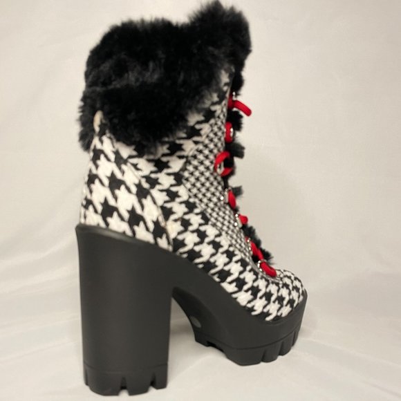 Jessica Simpson | Mikah | Black & White Houndstooth (NEW) - Picture 4 of 6